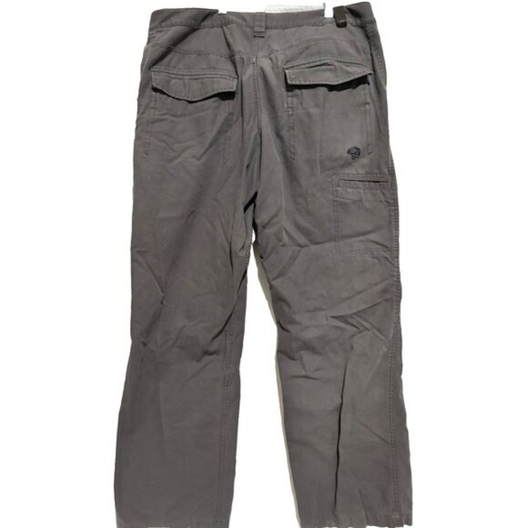 Mountain Hardwear Men Sz 36x32 Gray Pants Outdoor Hiking Cargo Chore utility - Picture 1 of 8
